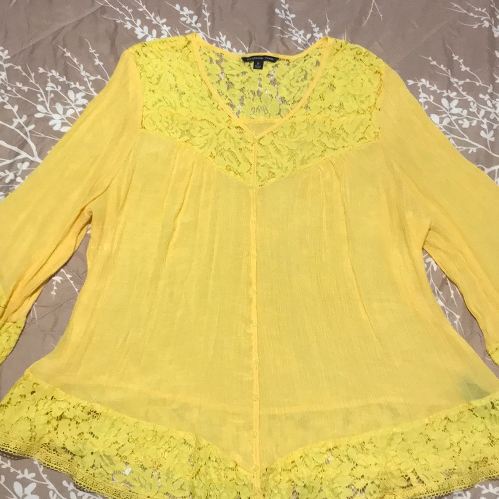 Beautiful Yellow Blouse - only worn once
